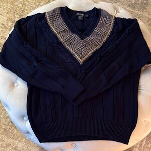 Men’s Nautica Navy V-Neck Sweater size large